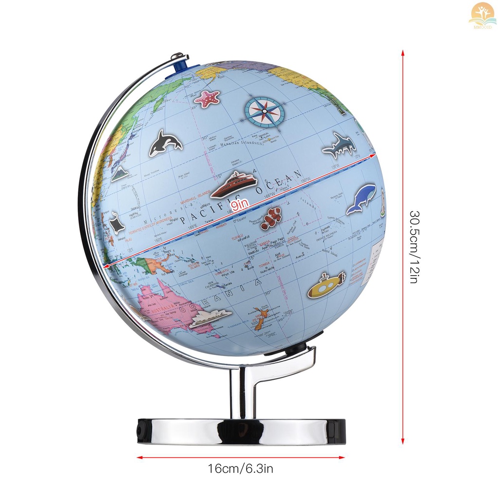 In Stock Globe Dunia Menyala AR Globe Dengan Stand Pendidikan LED Augmented Reality Bola Dunia Bumi Untuk Anak-Anak Belajar Geografi Konstelasi Interaktif APP Hadiah Untuk Anak Laki-Laki Perempuan