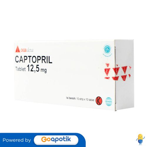 Captopril Ogb Dexa Medica 12.5 Mg Box 100 Tablet