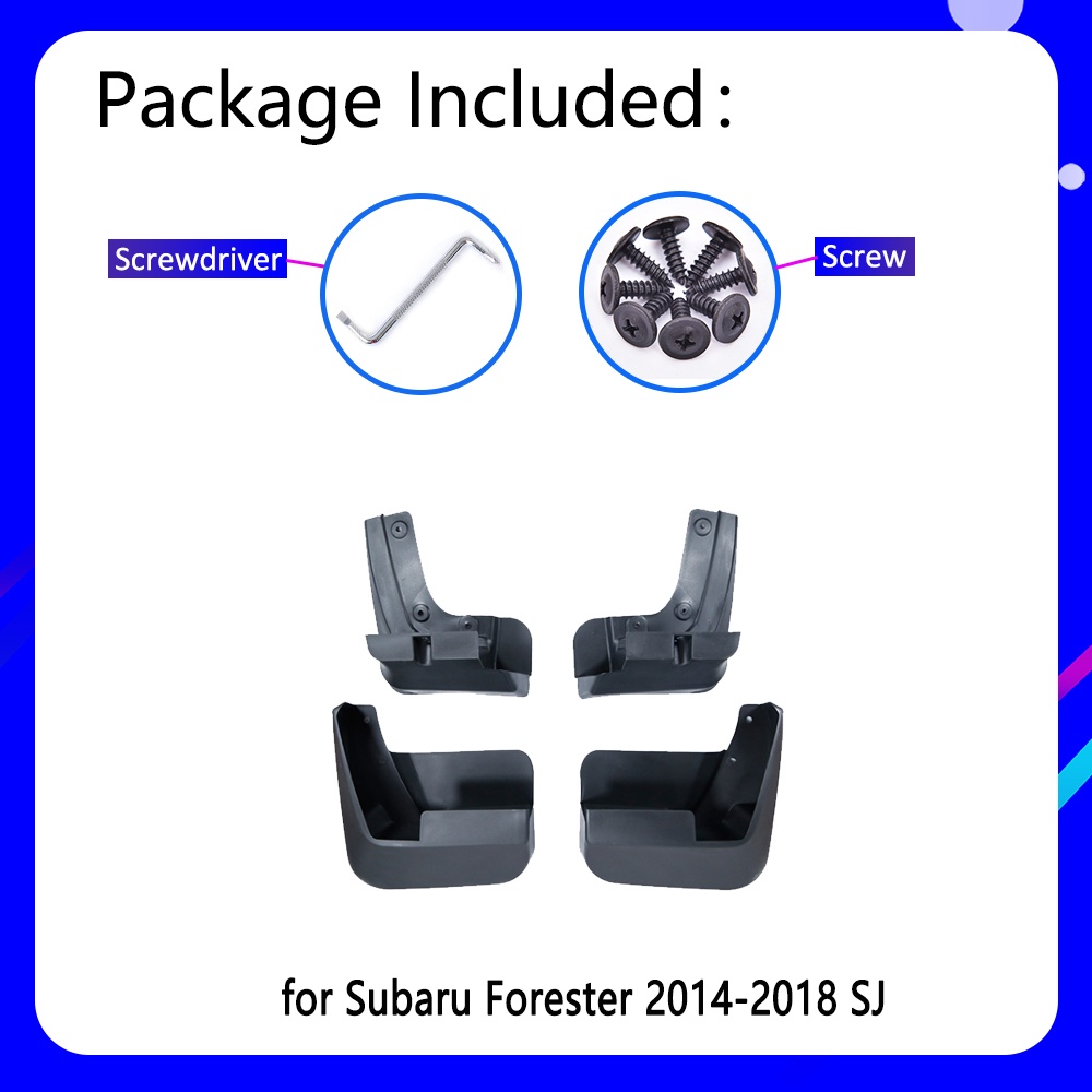 Mudguards Cocok Untuk Subaru Forester SJ 2014~2018 2015 2016 2017 Aksesoris Mobil Mudflap Fender Auto Replacement Parts