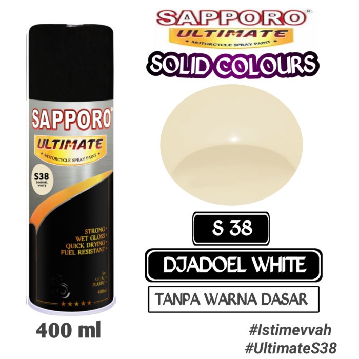 

S38 DJADOEL WHITE SAPPORO ULTIMATE 400ml Cat Semprot Pylok Pilok Pylox
