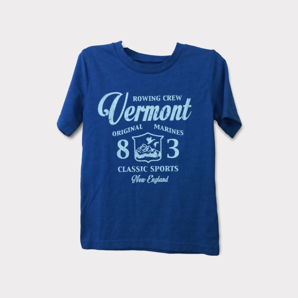 Original Marines - Kaos Anak Cowok Motif Warna Biru