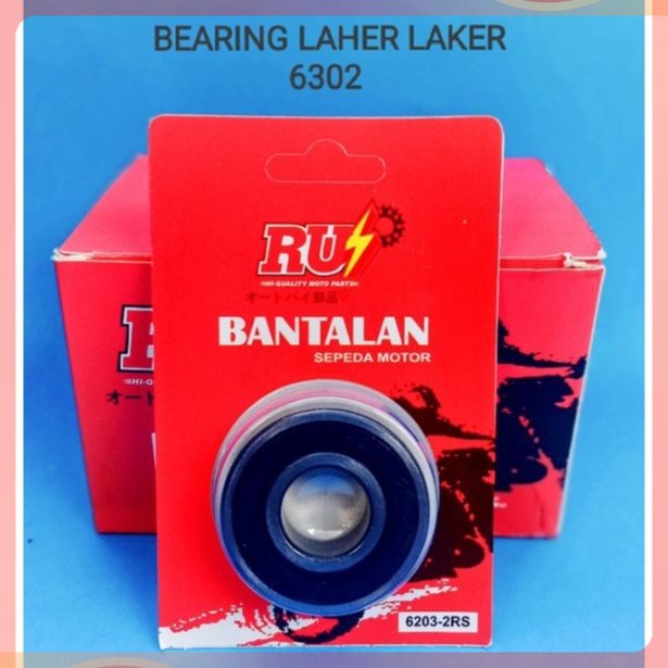 BEARING LAHER LAKER 6302 BANTALAN RODA BELAKANG HONDA GL PRO MAX NEOTECH MEGAPRO HIGH QUALITY ORIGIN