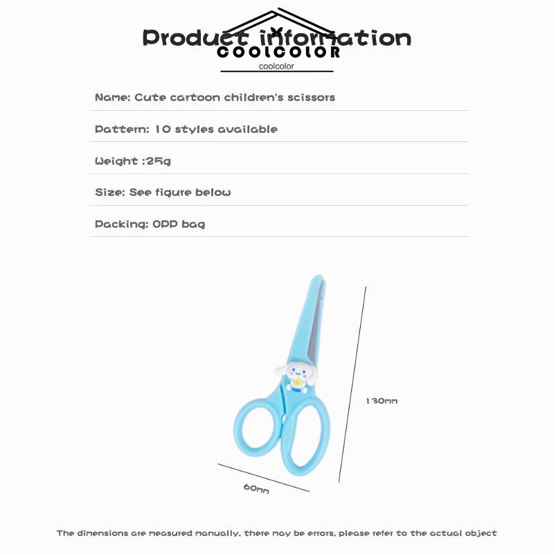 

COD❤️Gunting Kartun Kreatif Gunting Keselamatan Kepala Bulat Pemotong Kertas Alat Tulis Buatan Tangan Siswa- cl
