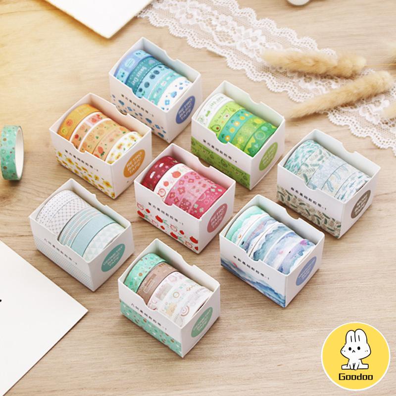 

Vintage Geometry Tape Diary DIY Bahan Dekoratif Sticker Student Sticker Stationery -Doo