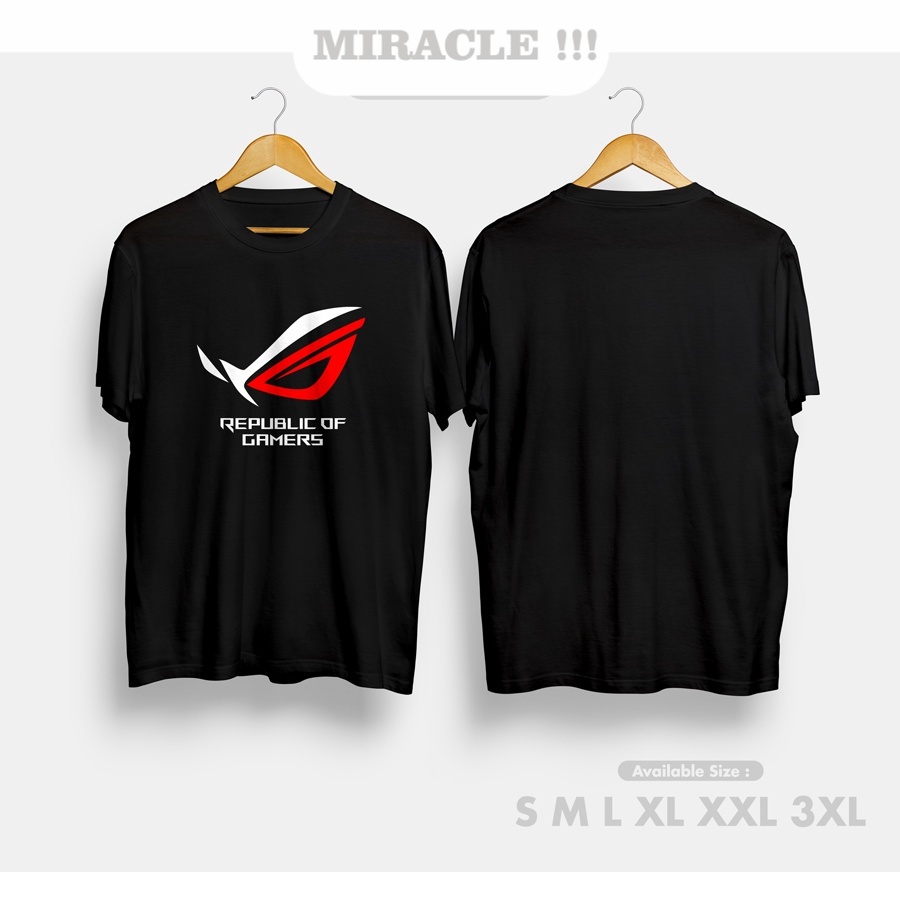 Kaos Baju Asus ROG Republic of Gamers Kaos Game Gaming