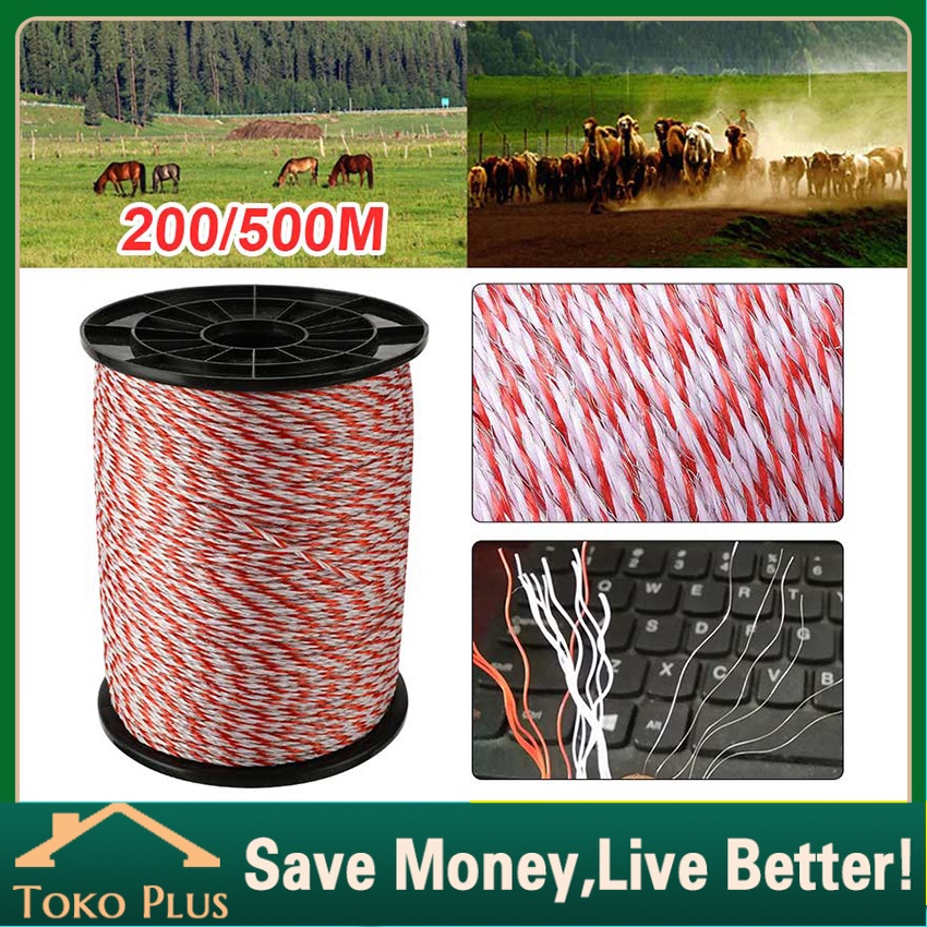 500M Kawat Pagar Listrik Acc Polytwire diameter 2mm / Kawat Pagar Listrik Polytwire