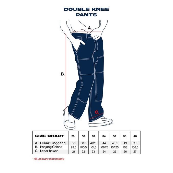 Celana Unisex Erigo Denim Jeans Rolf Raw Denim D.K - 28