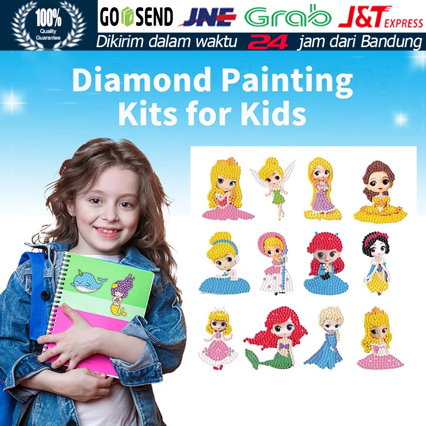 

Stiker Diamond Painting Diy / Stiker Diamond Karakter / Stiker Diy Cutie Pop / Stiker Kartun Princess Karakter Diy