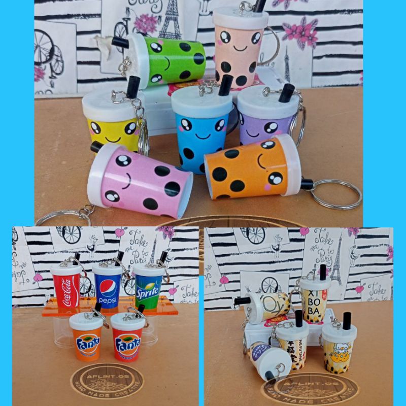 GANTUNGAN KUNCI MINIATUR MIXUE BOBA CUP GANCI LUCU UNIK