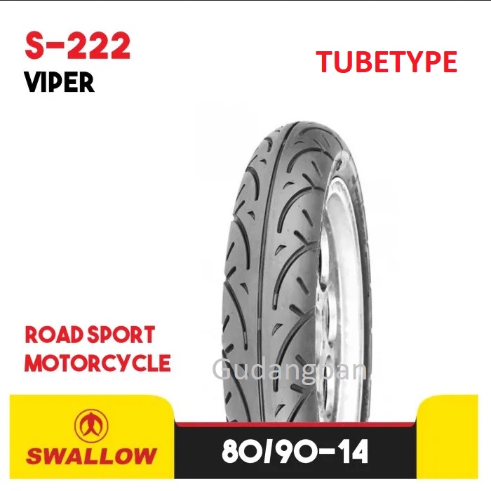 Swallow S222 VIPER 80 90 14 Ban luar Motor Matic Beat Vario TUBETYPE