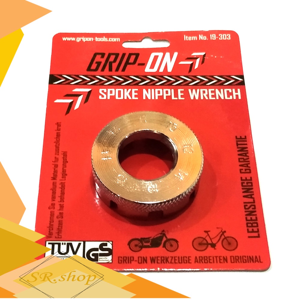 kunci stelan ruji Kunci Stel Jari Jari Roda Sepeda Dan Motor Nipple Spoke Grip On 19-303, alat untuk