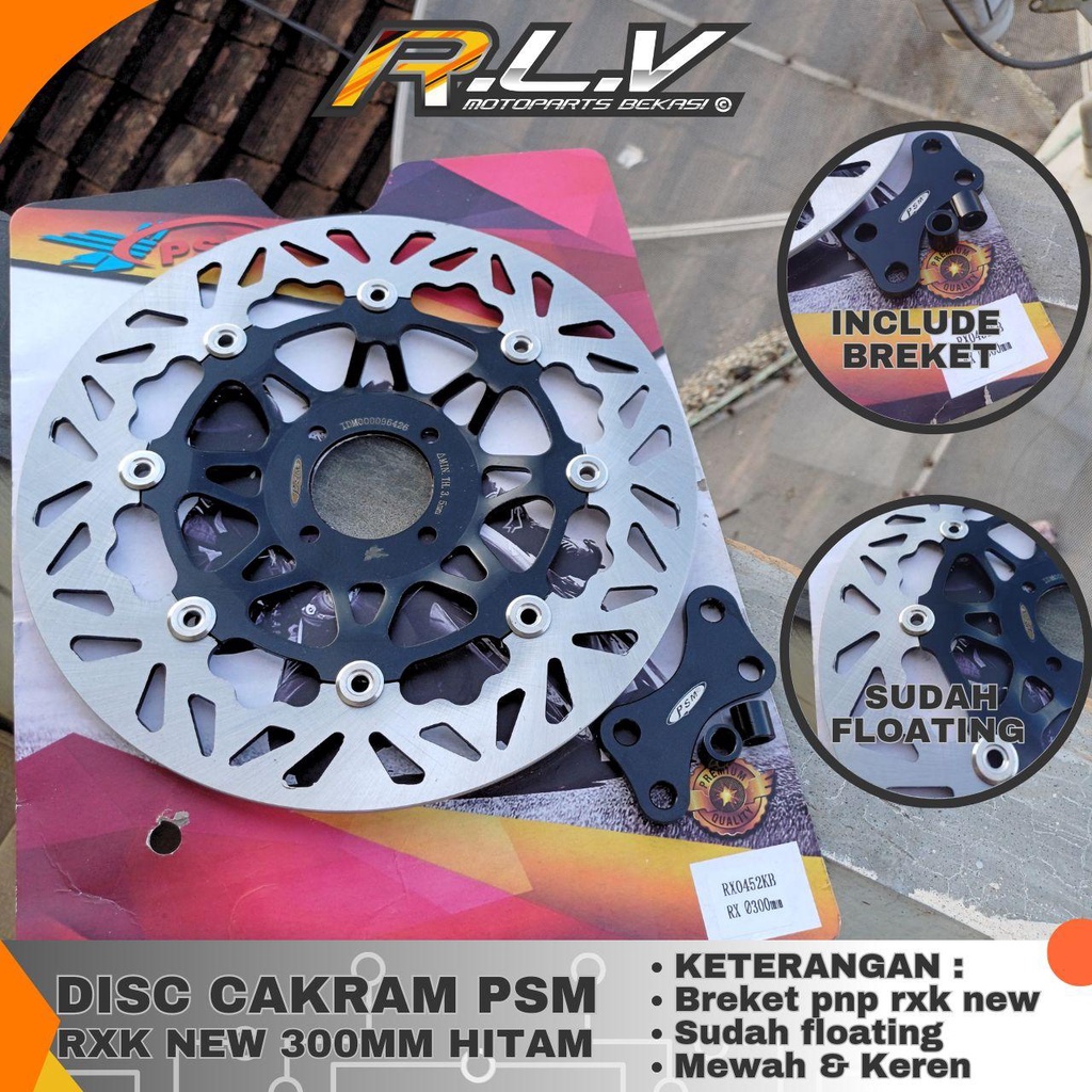 DISC BRAKE/PIRINGAN CAKRAM PSM 300MM RX KING NEW HITAM