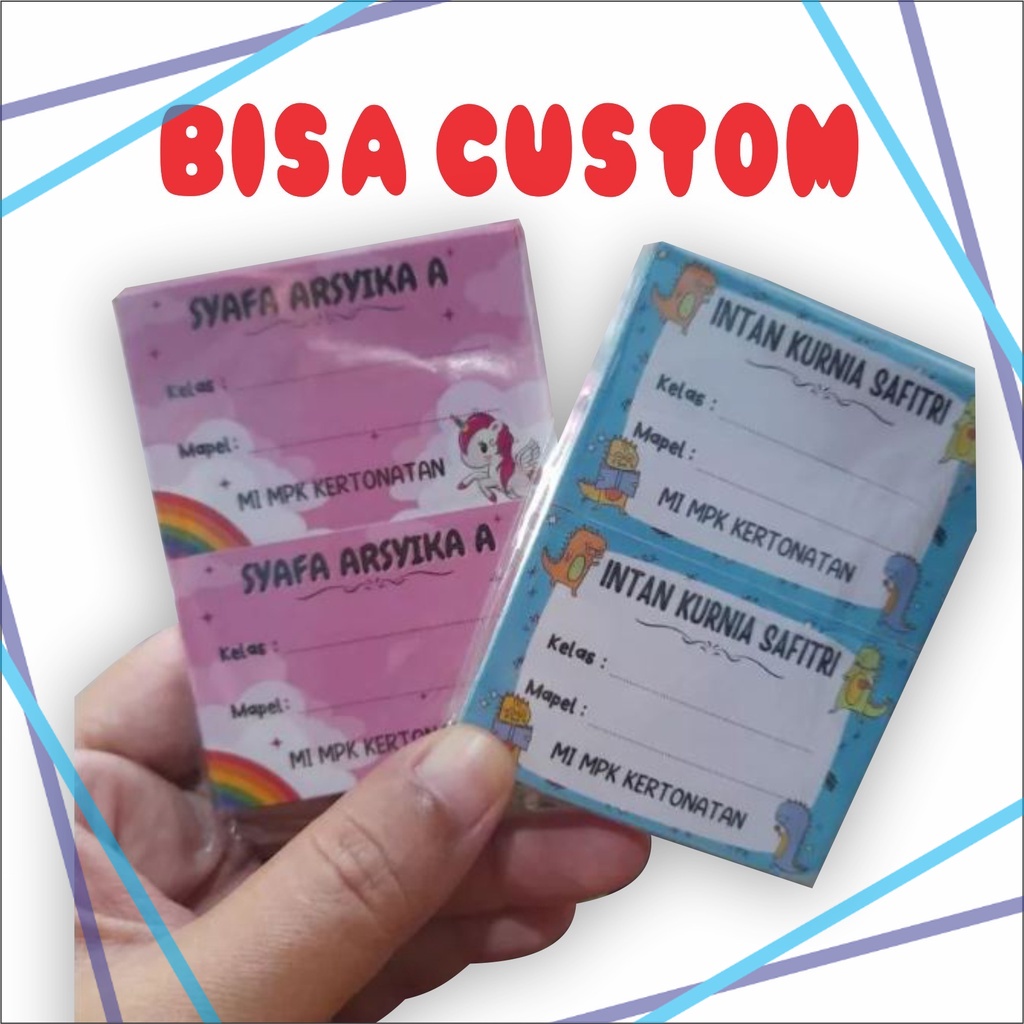 

Isi 40 pcs Sticker Buku Pelajaran Stiker Buku Mata Pelajaran