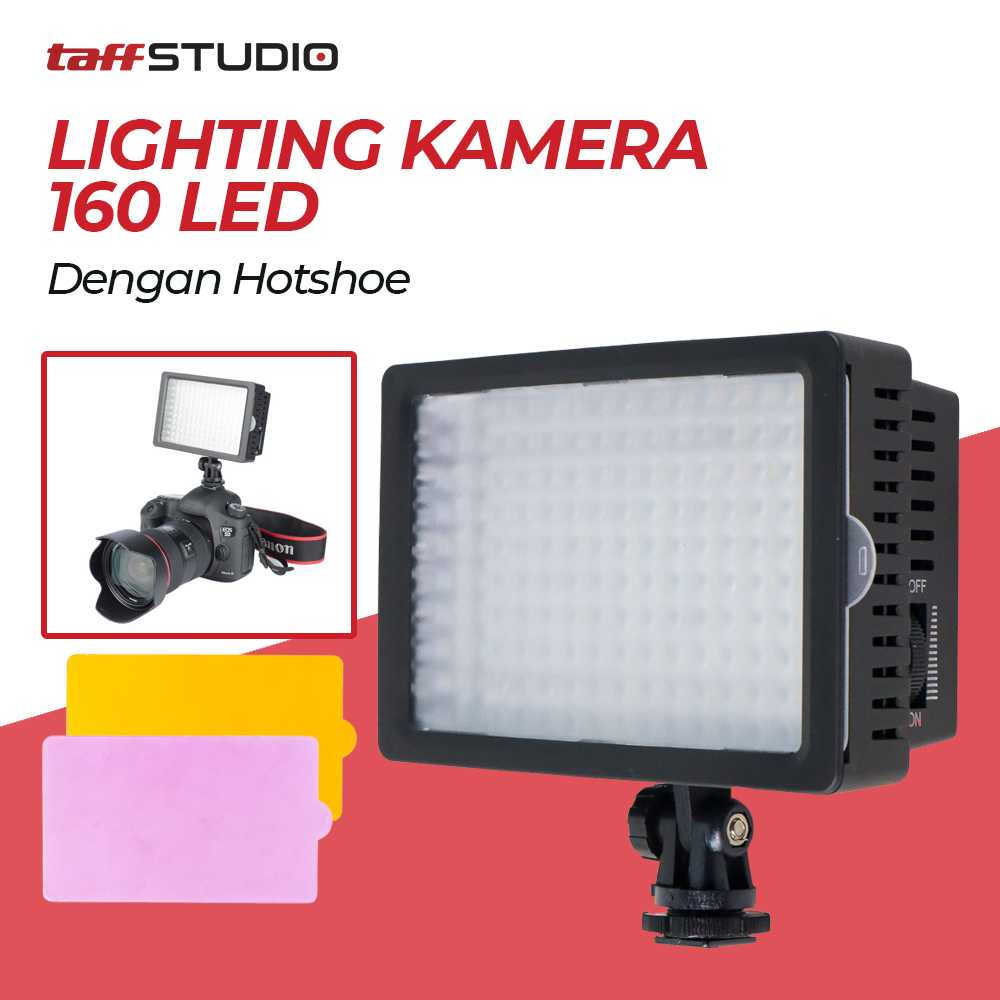 lampu diffuser kamera Lightdow Lighting Kamera 160 LED