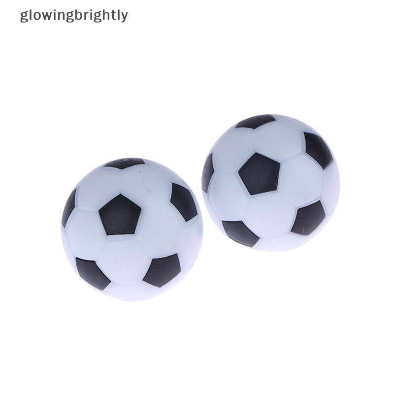 [glowingbrightly] 10pcs Tabletop Soccer Replacement Ball 32mm Pemain Sepak Bola Hadiah Aksesoris Game Elastisitas Hitam Desktop Mainan Hadiah Ulang Tahun TFX