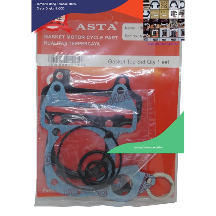 Paking Top Set Beat Karbu Scoopy Karbu / Paking Gasket Beat Karbu ASTA