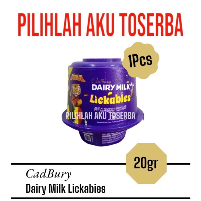 

Cadbury Cokelat Dairy Milk LICKABLES - ( HARGA 1 PCS )