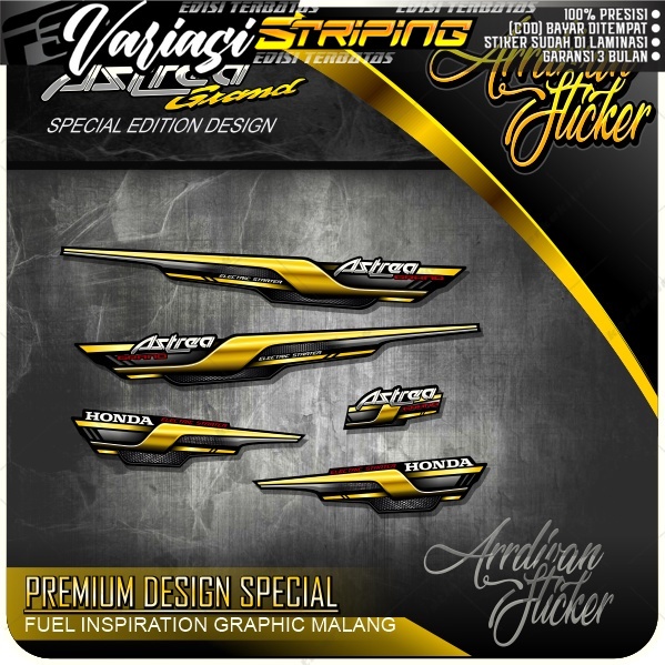 STRIPING ASTREA GRAND BULUS KLASIK / STRIPING ASTREA BULUS TERBARU / VARIASI ASTREA BULUS TERBARU