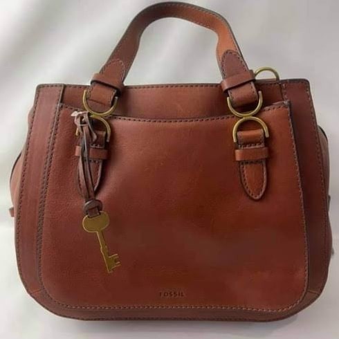 TERMURAH TAS WANITA FOSSILORIGINAL FOSIL BROOKE SATCHEL BROWN