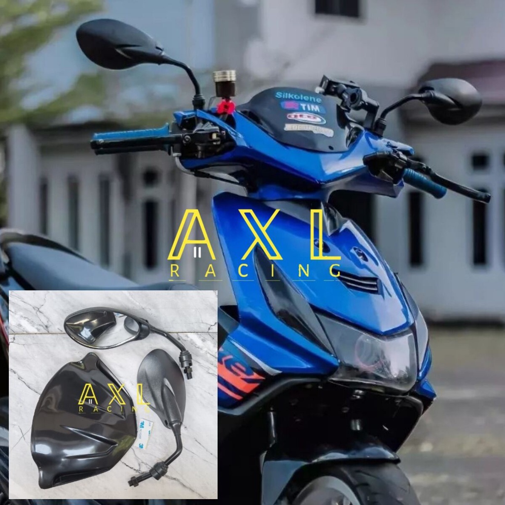 PAKET MURAH VISOR PLUS SPION X1 HONDA BEAT KARBU