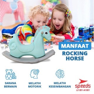 SPEEDS X Molion Mainan Kuda Kudaan Anak Rocking Horse Jungkat Jungkit - 1001 PINK