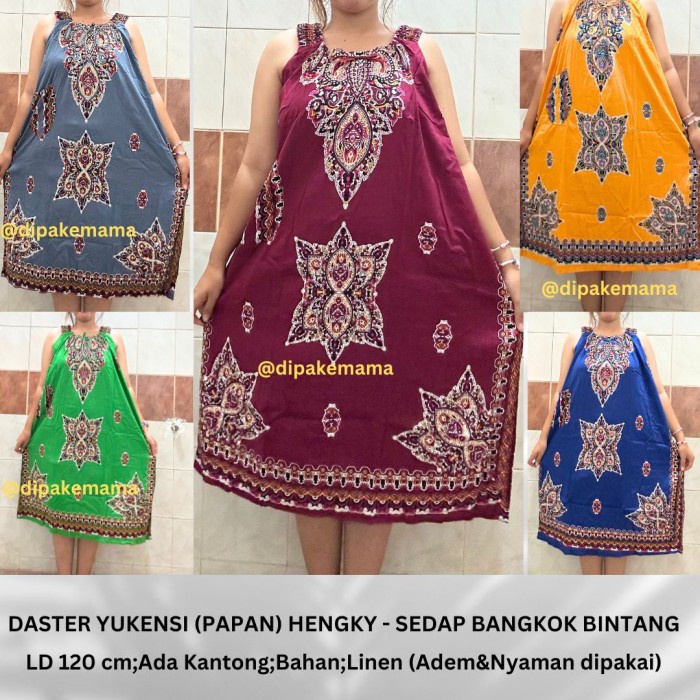 DASTER LIE ING YUKENSI KARET PAPAN MOTIF SEDAP BANGKOK BINTANG