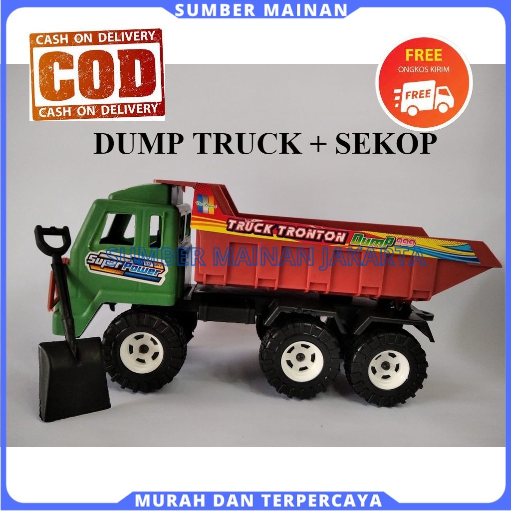 Mainan Anak Mobil Mobilan Dump Truk Bak Pasir Konstruksi Plastik