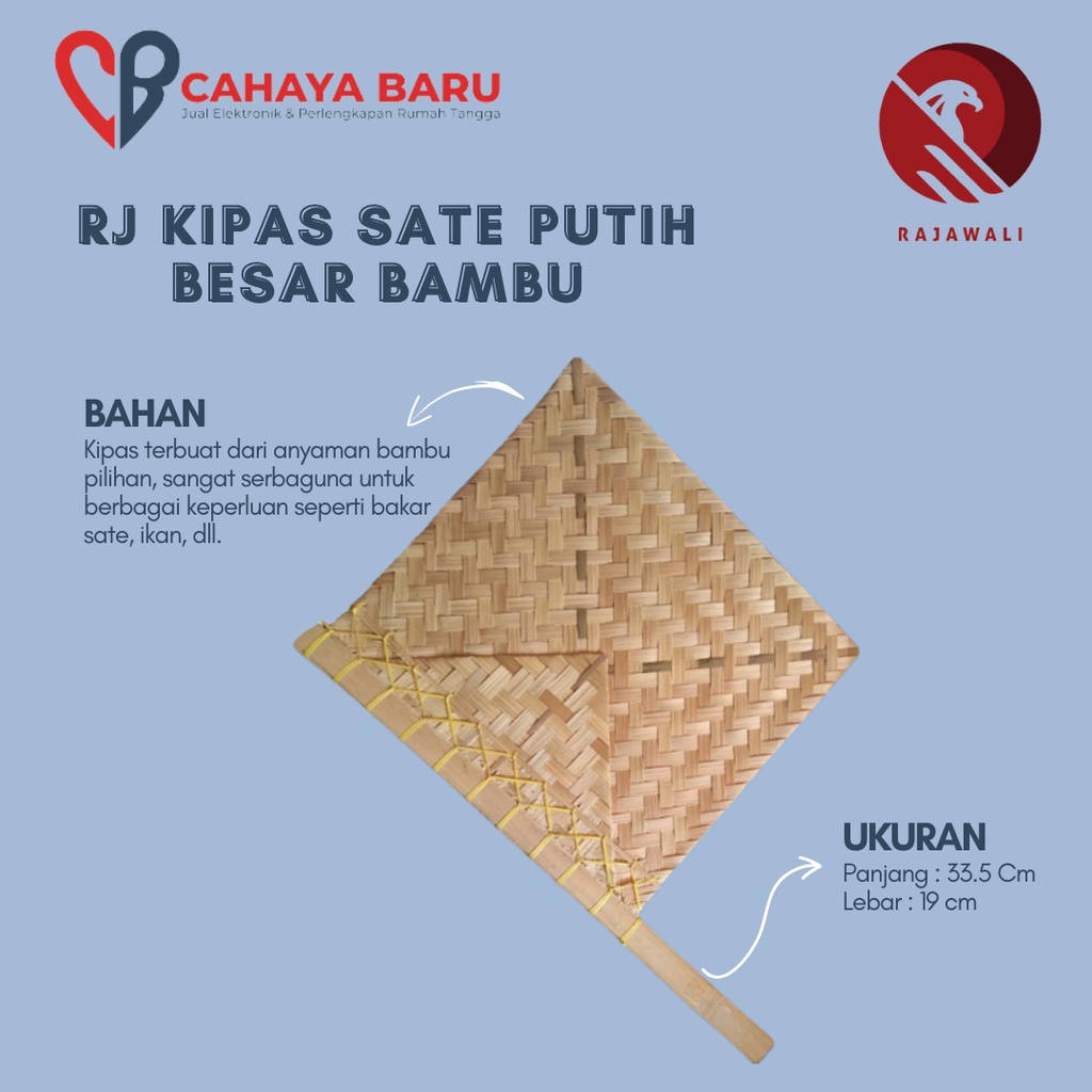 KIPAS SATE PUTIH KCL BAMBU
