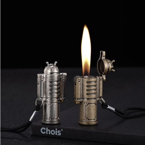 Flint Lighter / Lighter Korek Api Unik Old Fashion Grinding Wheel Kerosene Gasoline Robot Lighter / 
