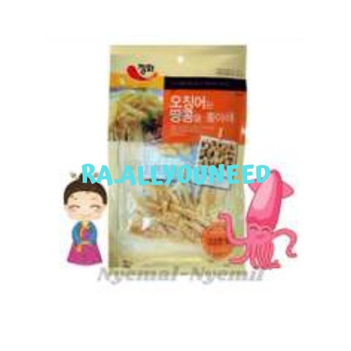 

Jeong Hwa Roasted Peanut Butter Squid Cumi Panggang Mentega Kacang 30g