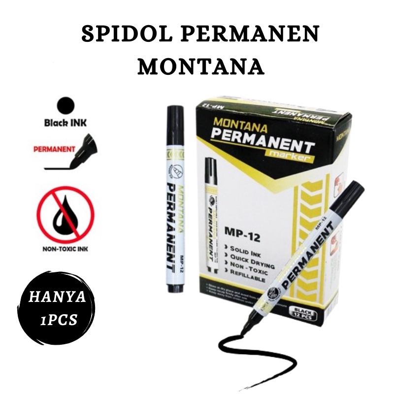 

ADK -F214- Spidol MP12 Montana - Spidol Perpcs - Spidol Permanent - Spidol Papan Tulis