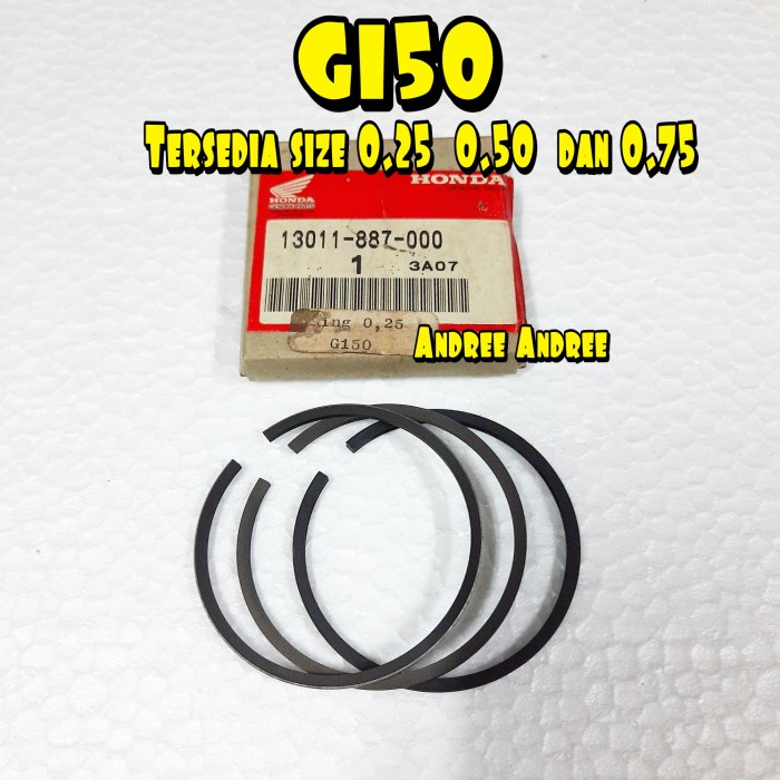 G 150 Ring Piston Seher Honda G150 G-150 size 0.25 0.50 0.75 Original