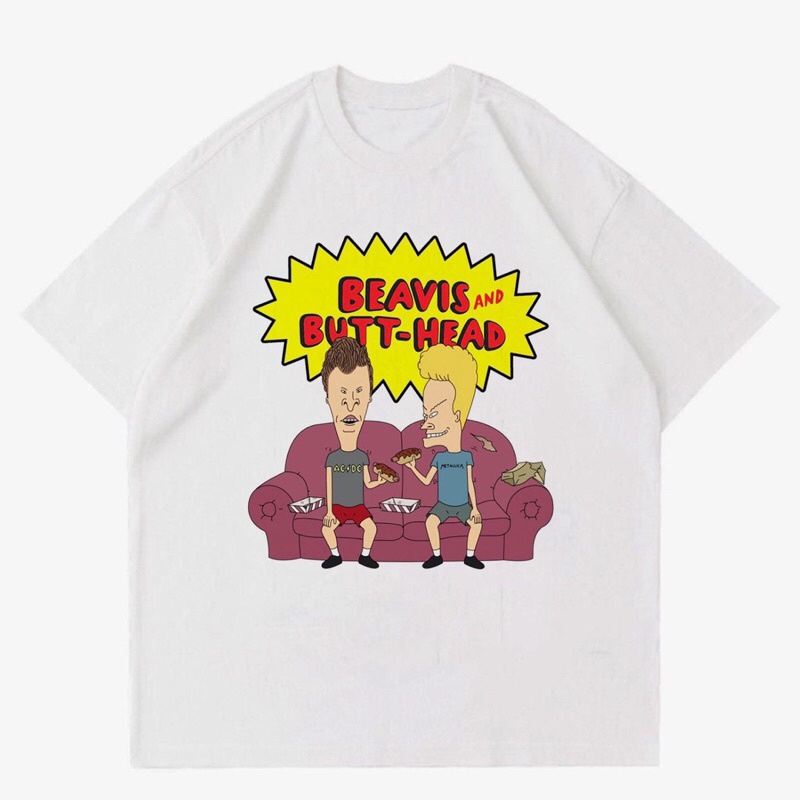 KAOS MTV MUSIC - BEAVIS AND BUTT-HEAD | T-SHIRT MTV MUSIC BEAVIS AND BUTTHEAD VINTAGE | BAJU MTV MUS