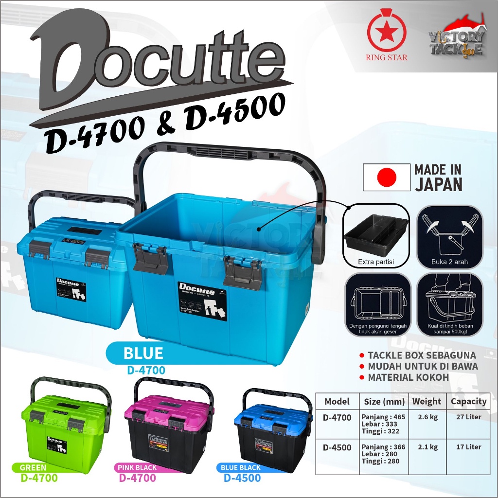 BOX PANCING DOCUTTE / TACKLE BOX RINGSTAR DOCUTTE D - 4700