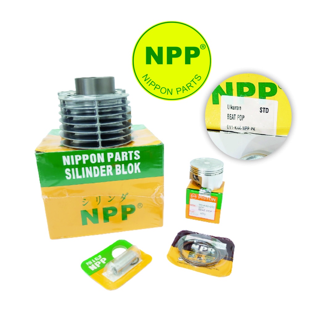 NPP Boring Set Beat Pop Esp Piston Ring Seher Silinder Kit Blok Mesin K44