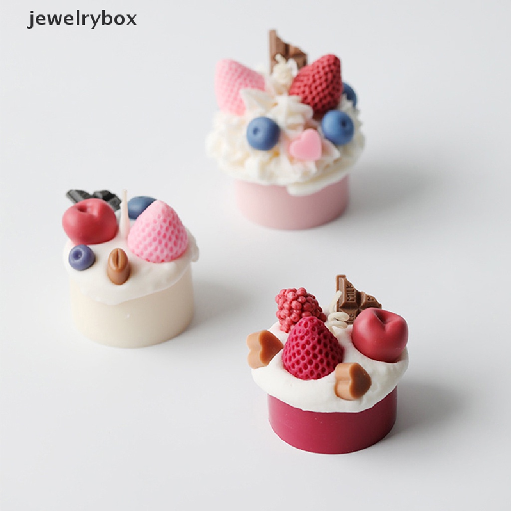 [jewelrybox] Cetakan Silikon Cupcake Diy Handmade Craft Soy Wax Scented s Mold Butik Pesta