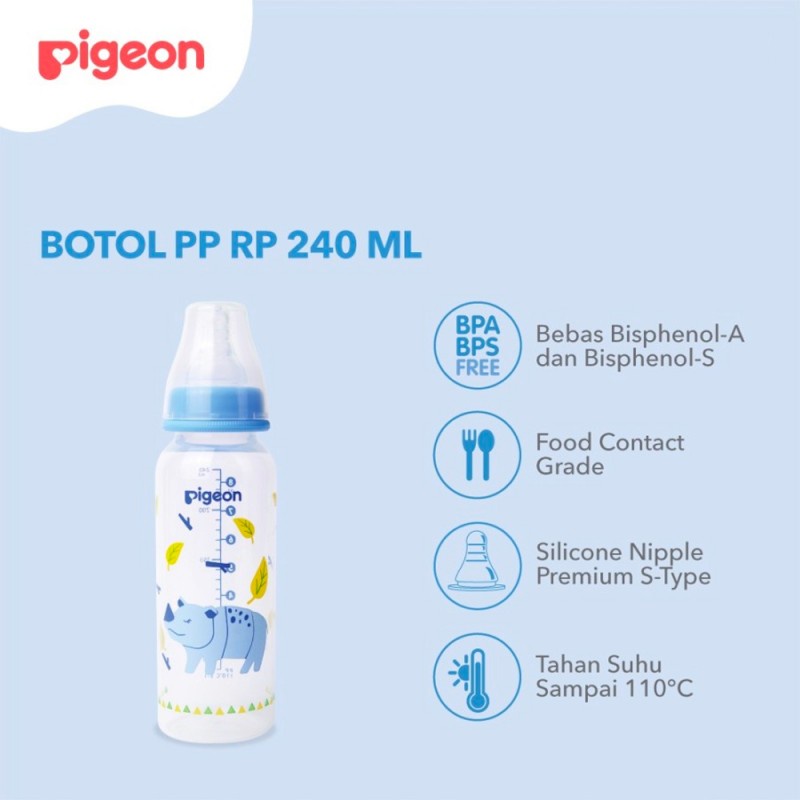 Pigeon PP Bottle Botol Susu Bayi - Animal 240 ml