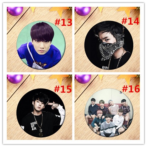 1pc Fashion KPOP BTS Bangtan Boys JUNGKOOK Badge Bros Dada Souvenir Hadiah LY