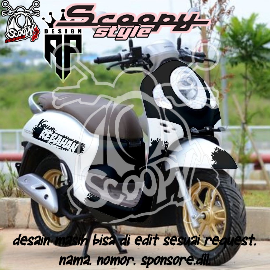 (COD) decal sticker scoopy full body FI scopy dekal stiker 2017 2018 2019 2020 2021 prestige karbu f