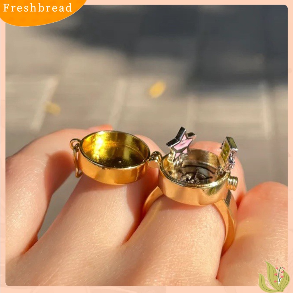 &lt; Freshbread &gt; BFF Cincin Bintang Dapat Dibuka Perhiasan Kartun Adjustable Finger Ring Untuk Pakaian Sehari-Hari