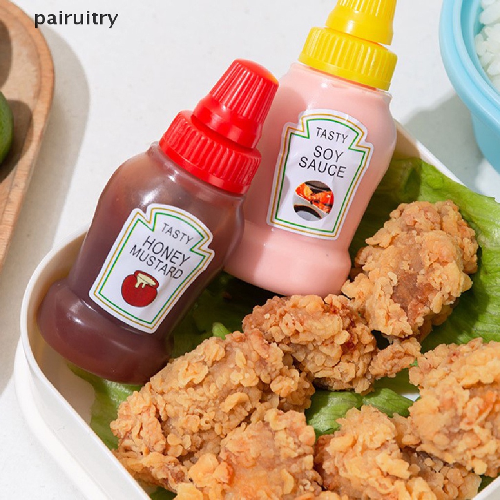 Prt 3PCS/2PCS Botol Saus Bumbu Mini Portable Wadah Saus Salad Kecap PRT