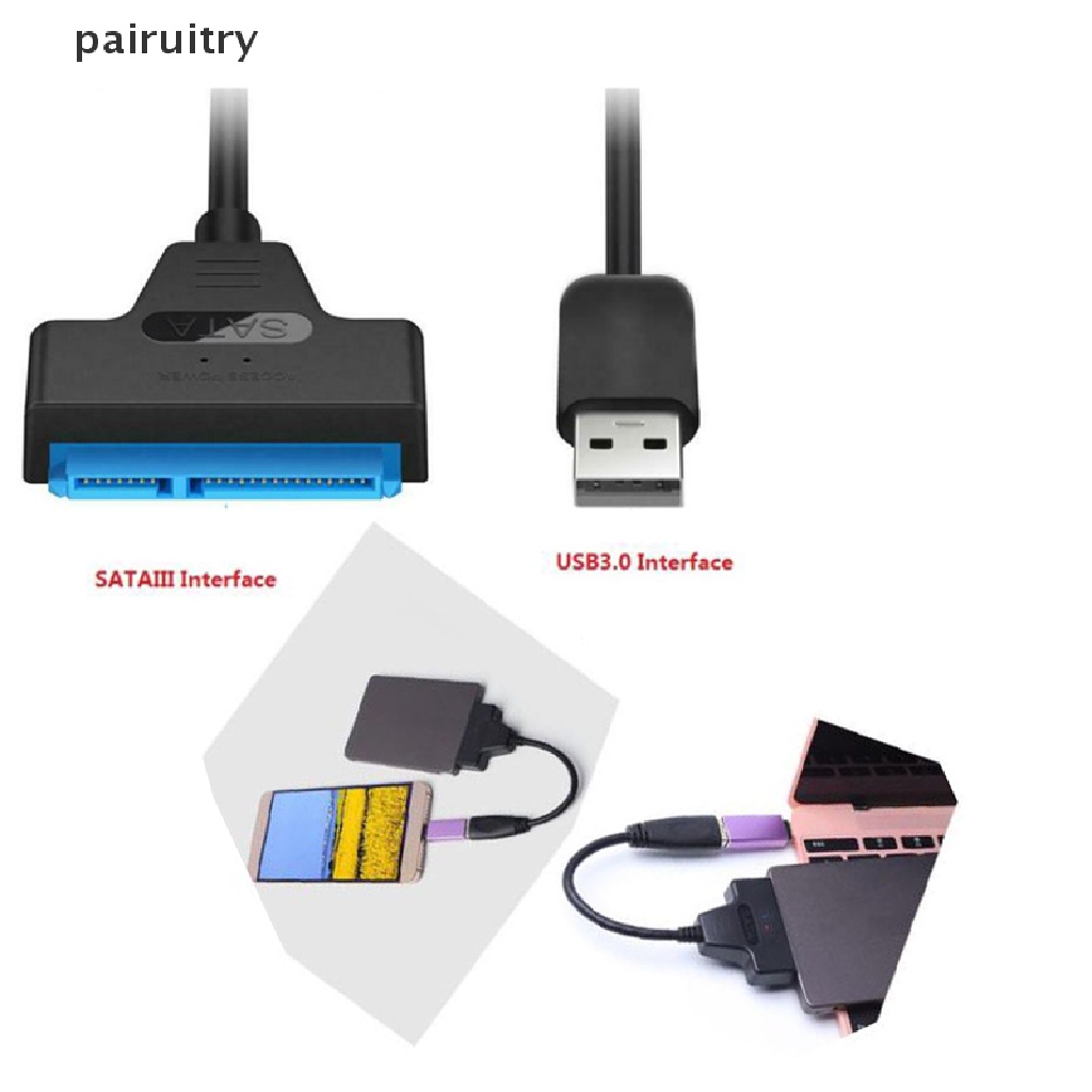 Prt USB 2.0 To SATA 22pin Hardisk Laptop Drive SSD Adapter Converter Kabel  Prt