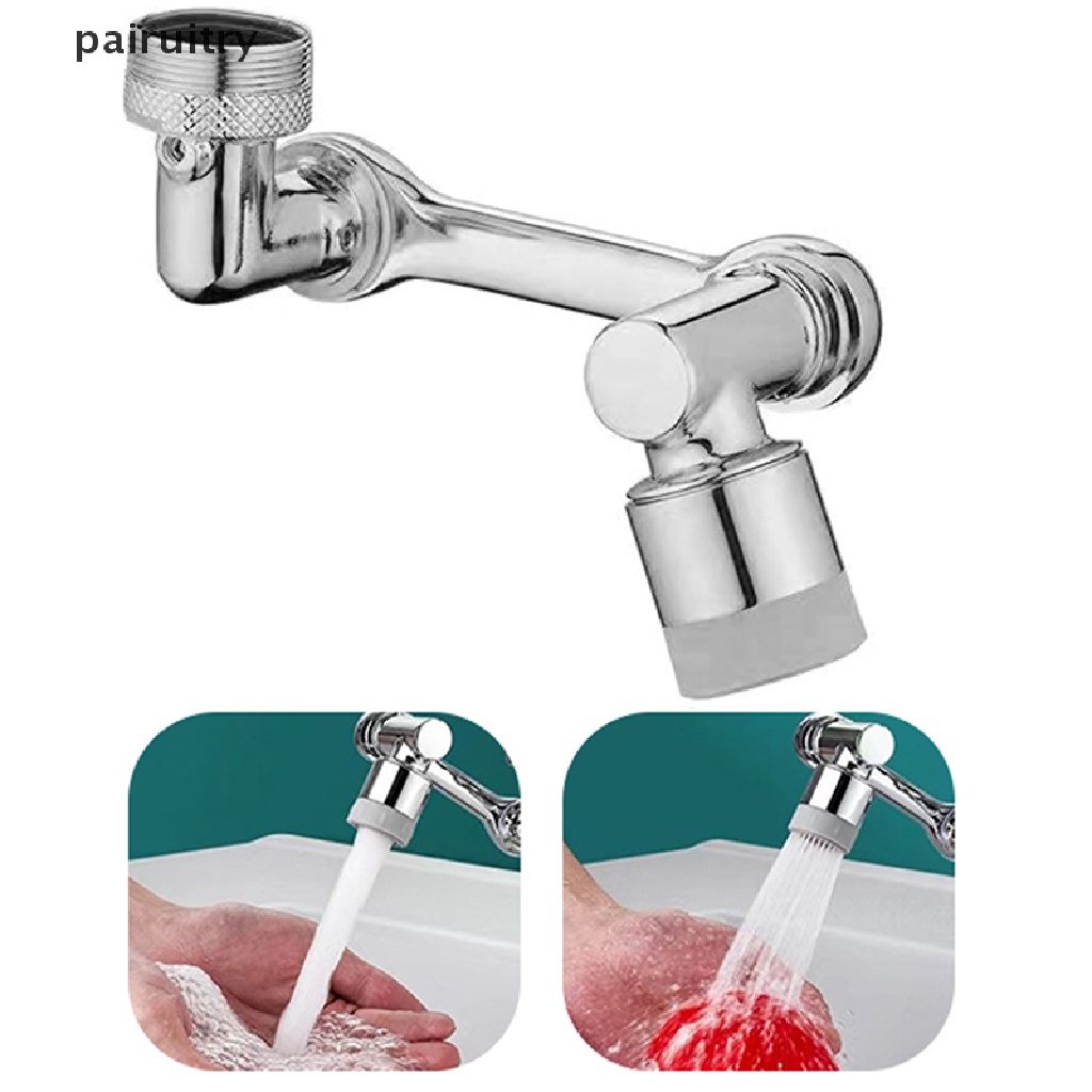 Sepatu PRT New Universal1080° Rotation Extender Faucet Aerator Saringan Cipratan Plastik Keran Wastafel Dapur Bubbler Nozzle Robotic Arm PRT