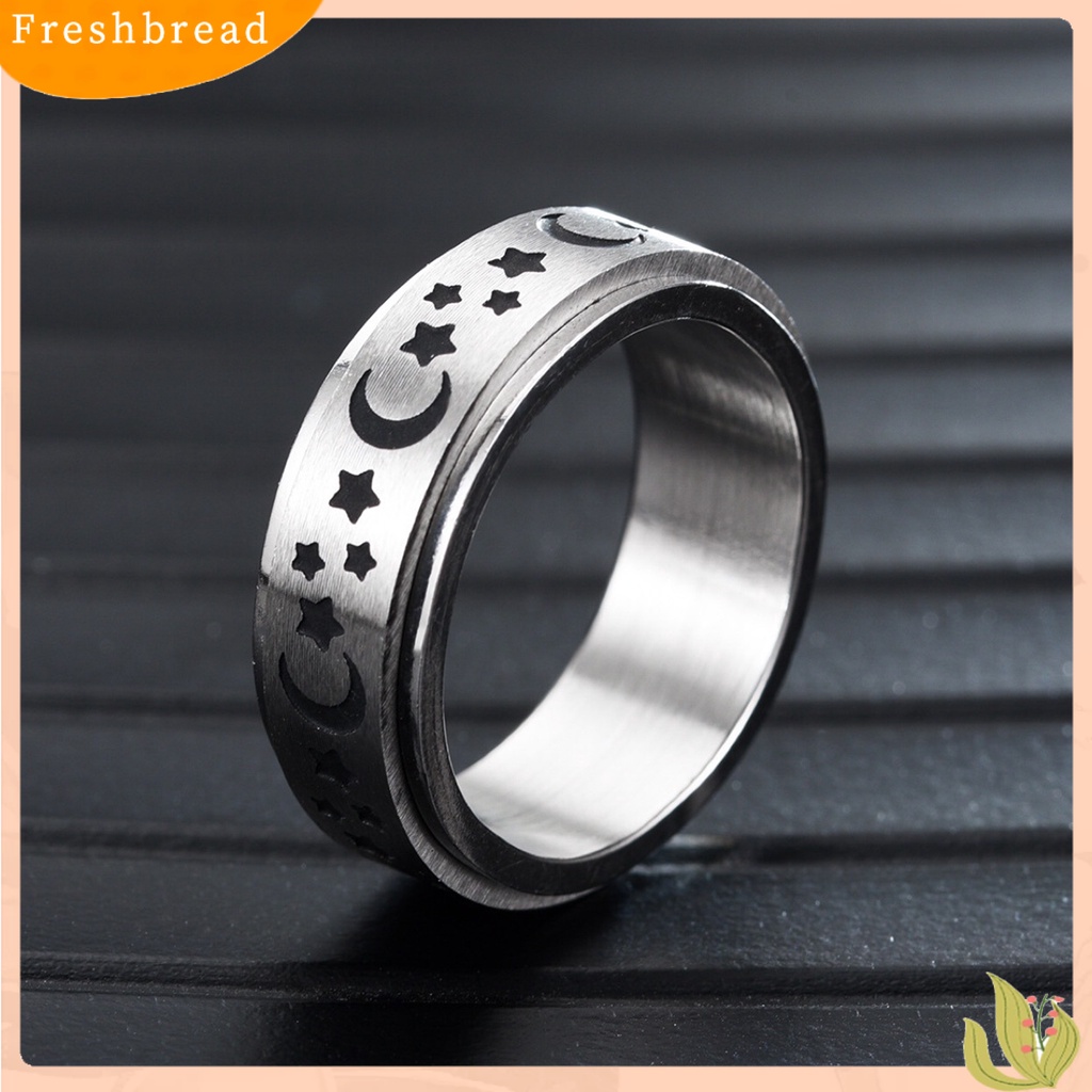 &lt; Freshbread &gt; Pria Cincin Jari Indah Hip-hop Gaya Rotatable Portable Knuckle Ring Untuk Pesta