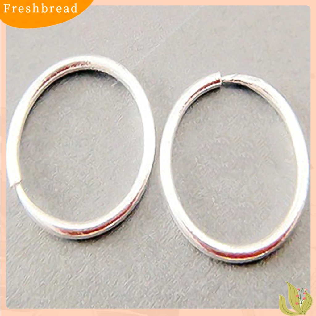 &lt; Freshbread &gt; Anting Wanita Gelombang Kecil/Besar Perhiasan Anting Lingkaran Penutup Snap Alloy Mengkilap Untuk Pernikahan