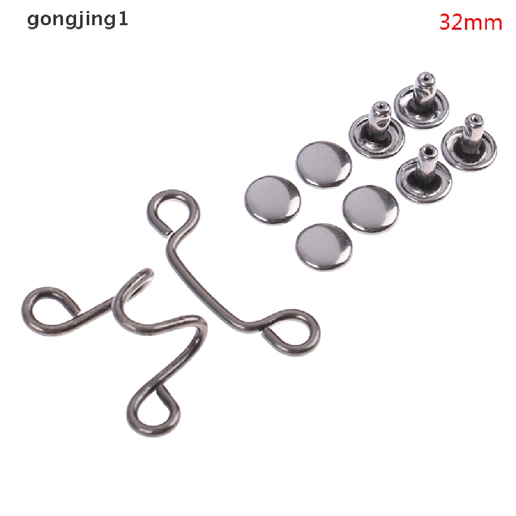 Ggg 27/32MM Gesper Pinggang Bebas Paku Waist Closing Adjustable Snap Button Resuable  Id