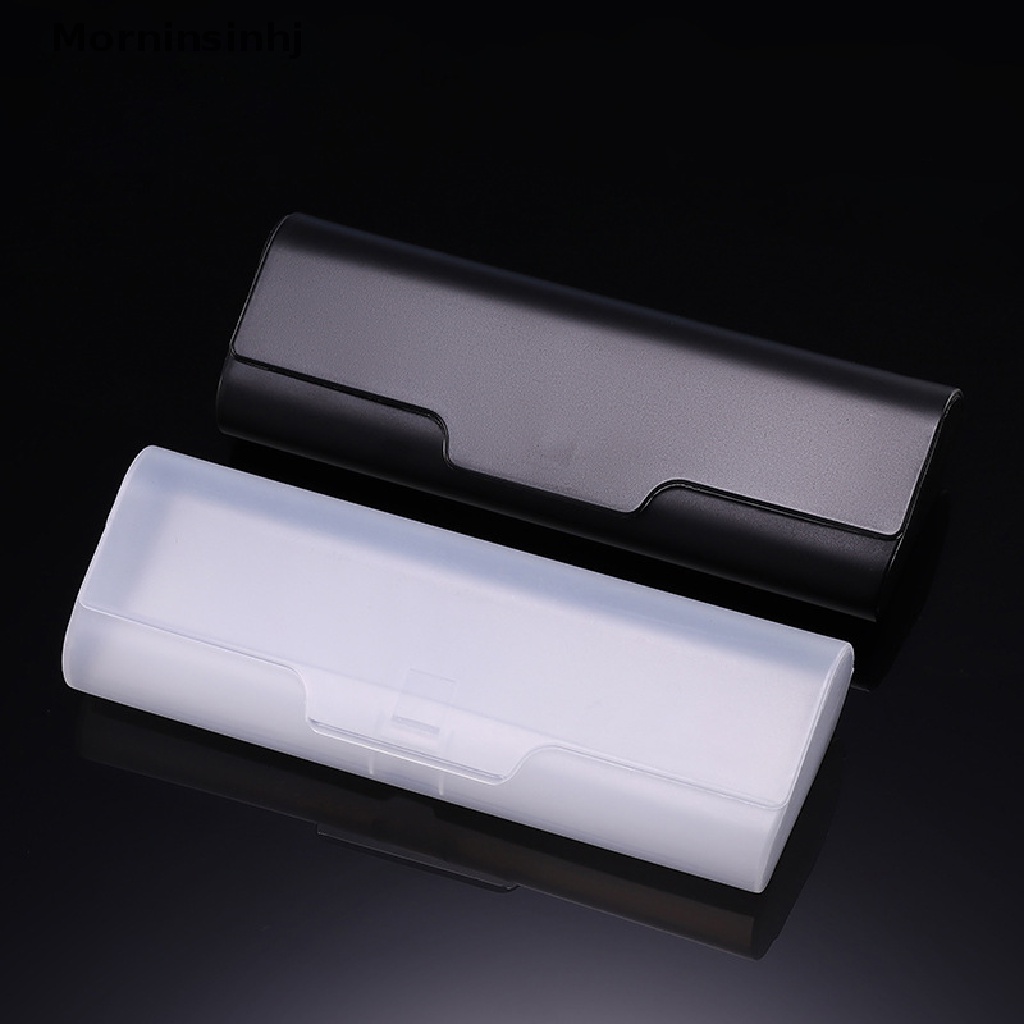 Mornin Frosted Plastic Transparant Glasses Case Simple Ringan Sunglasse Case Kotak Penyimpanan Light Hard Plastic Box id