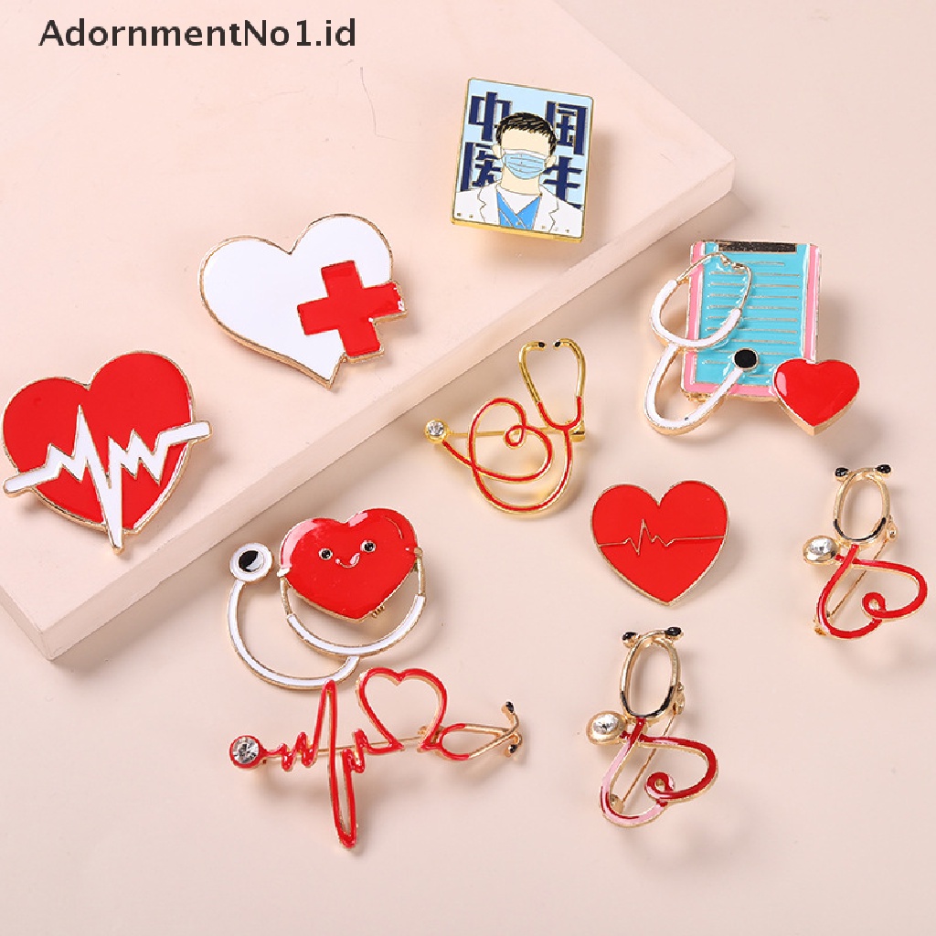 [AdornmentNo1] Kartun Dokter Perawat Bros Dokter Perawat Enamel Pin Kerah Lencana Aksesoris Kartun Dokter Gigi Fashion Perhiasan Hadiah [ID]