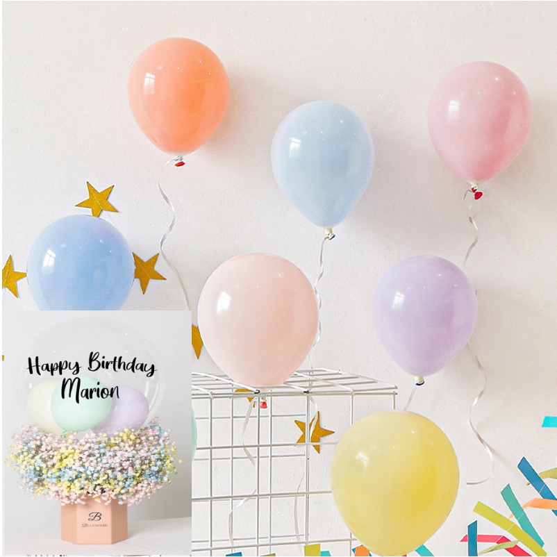 balon latex mini  pastel 5 inch untuk isian balon pvc