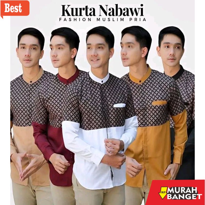KEMEJA BUAT LEBARAN UNTUK PRIA TERBARU- Kemeja koko pria dewasa Baju koko pria Baju Lebaran